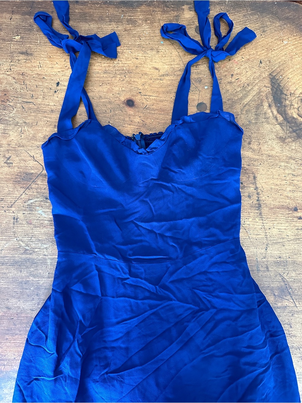 Reformation Navy Maxi dress